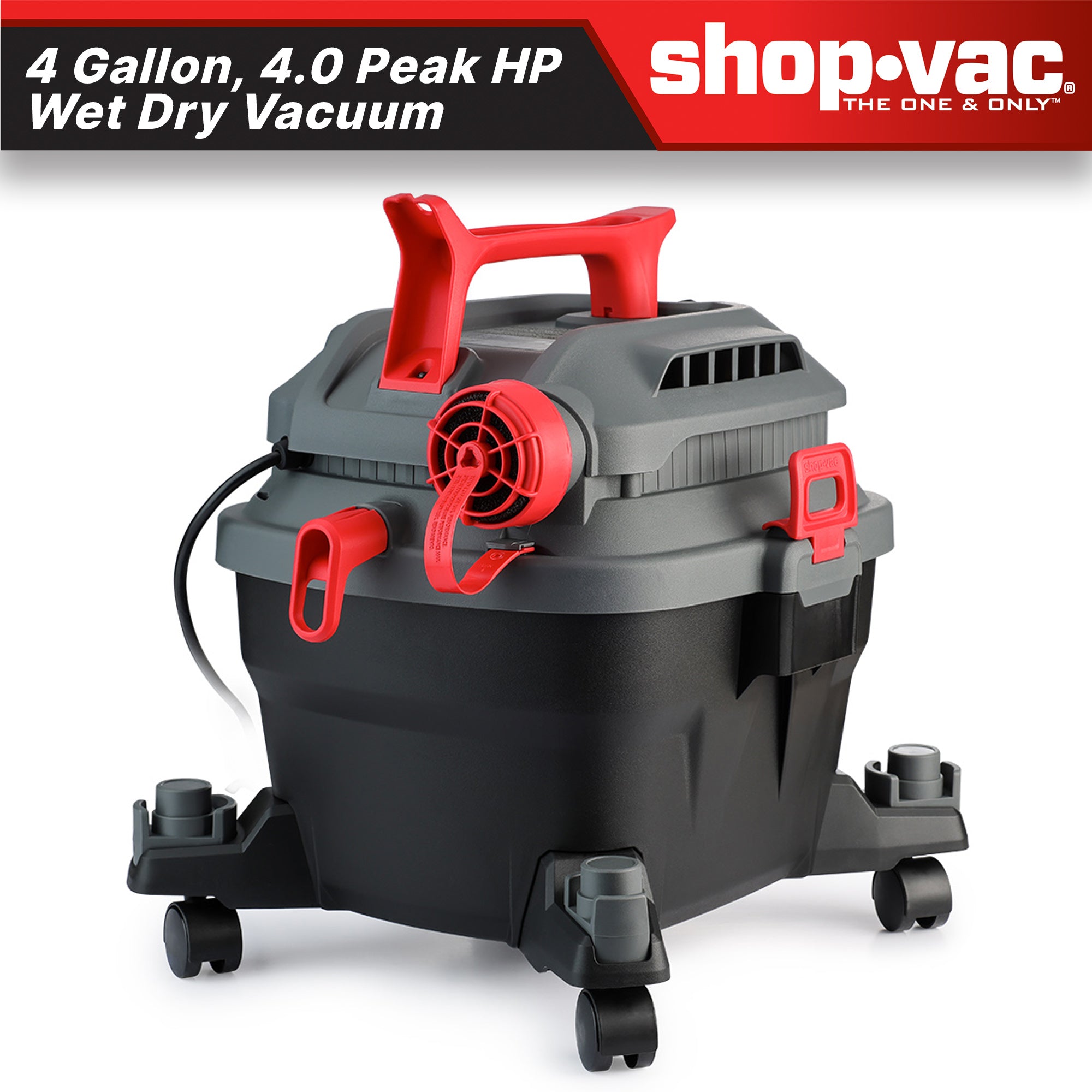 Shop-Vac® 4 Gallon 4.0 Peak HP Wet/Dry Vacuum - Image 2