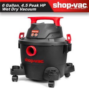 Shop-Vac® 6 Gallon 4.5 Peak HP Wet/Dry Vacuum