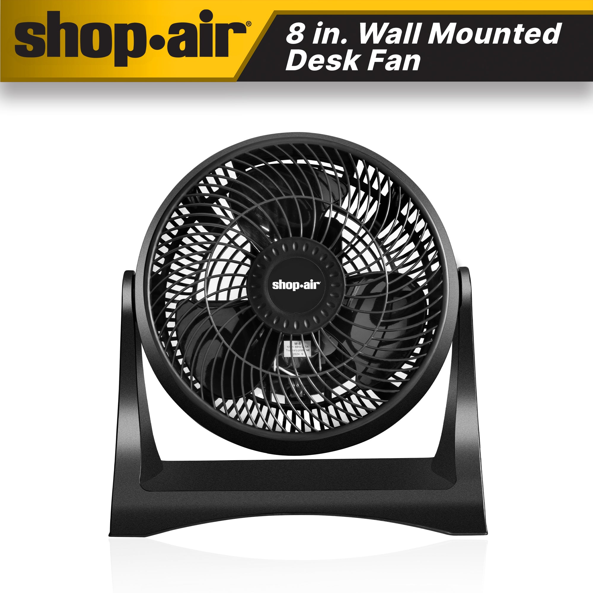 Shop-Air® 8 Wall-Mounted Desk Fan