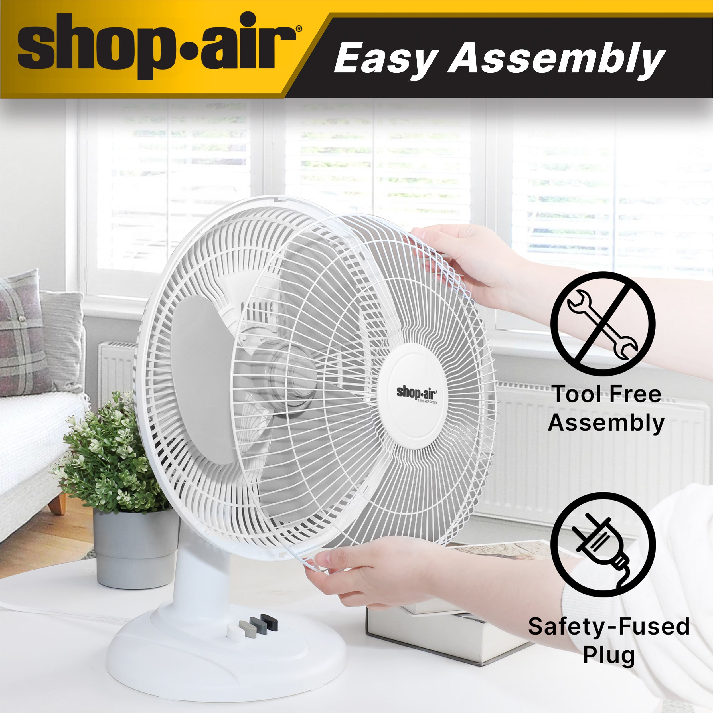 Shop-Air® 16 Oscillating Table Fan - Image 4