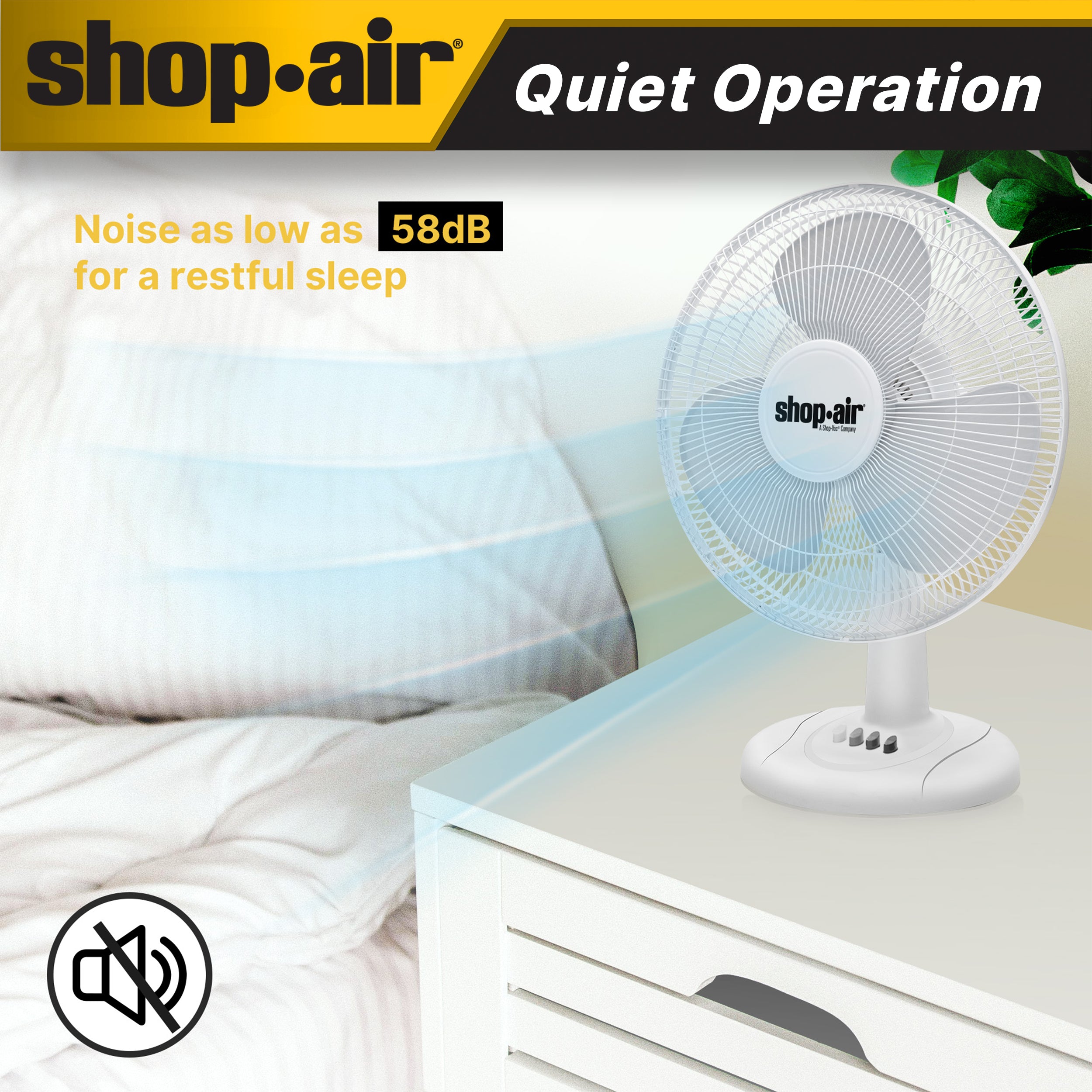 Shop-Air® 16 Oscillating Table Fan - Image 5