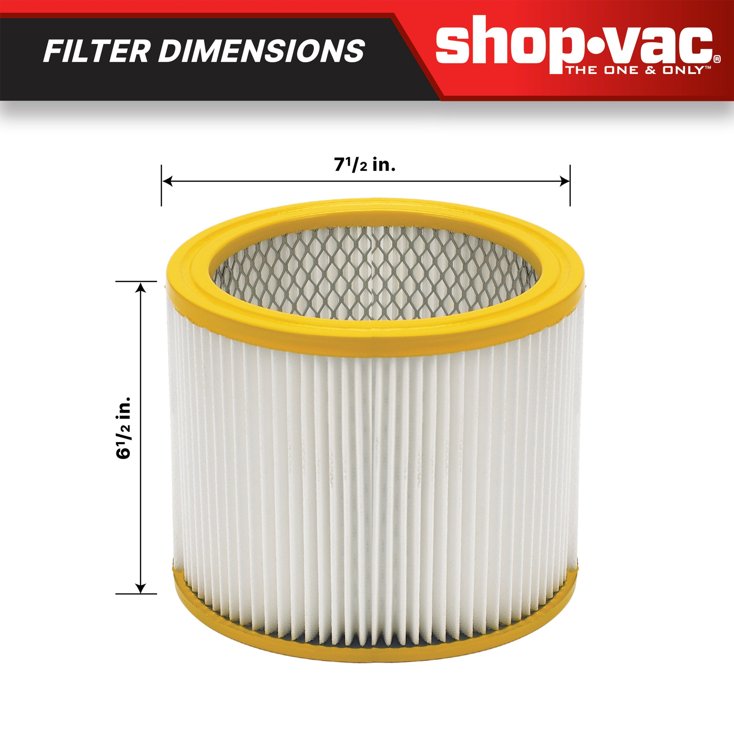 Shop-Vac® Abrasion Resistant HEPA Cartridge Filter - Image 2